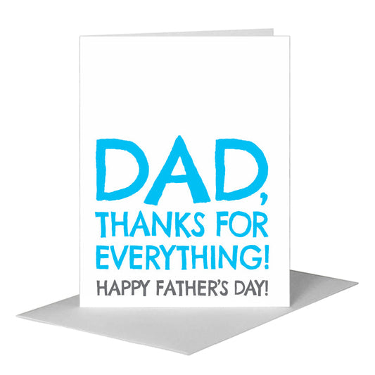 Dad, Greeting Card (#7527C) A2 Card Front, www.printedcanvas.com