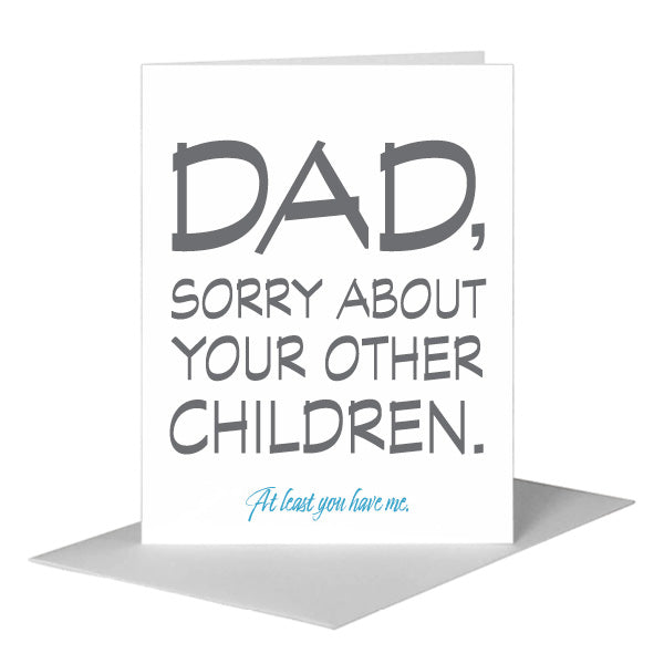 Dad, Greeting Card (#7527G), A2 Card Front, www.printedcanvas.com
