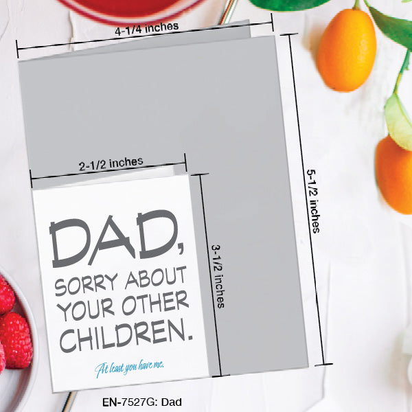 Dad, Greeting Card (7527G), Enclosure, www.printedcanvas.com