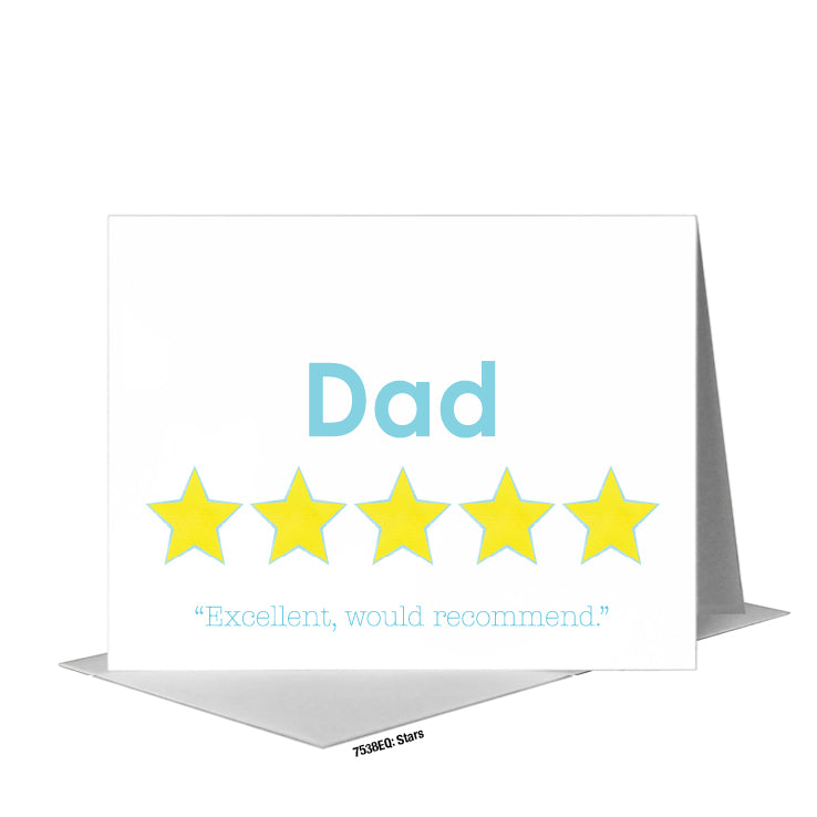Stars, Greeting Card (#7538EQ), A2 Card Front, www.printedcanvas.com