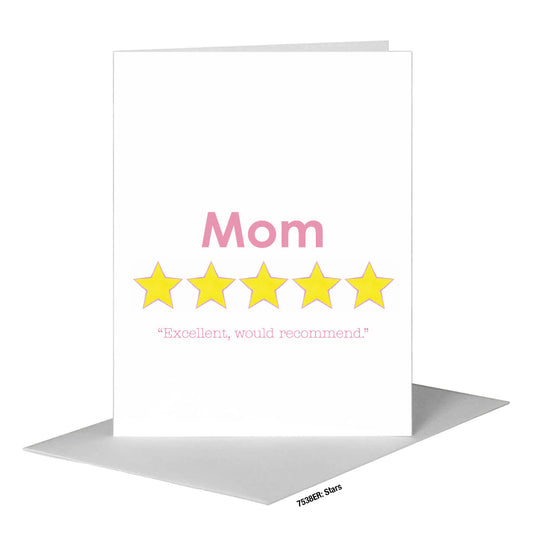 Stars, Greeting Card (#7538ER) A2 Card Front, www.printedcanvas.com