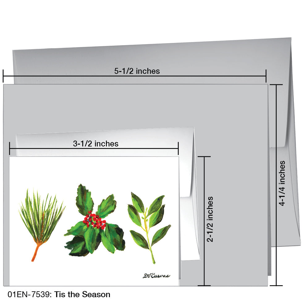 Tis The Season, Greeting Card (7539), Enclosure, printedcanvas.com