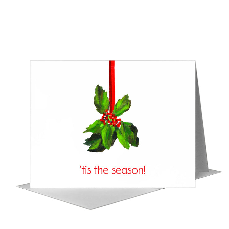 Tis the Season, Greeting Card (#7539A), A2 Card Front, www.printedcanvas.com