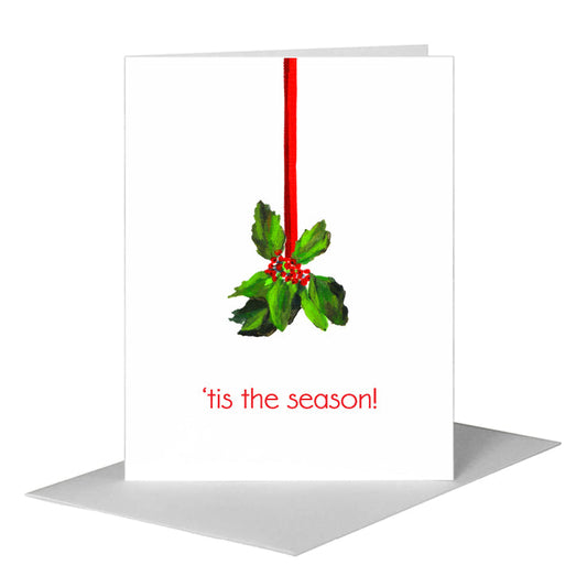 Tis the Season, Greeting Card (#7539CF) A2 Card Front, www.printedcanvas.com