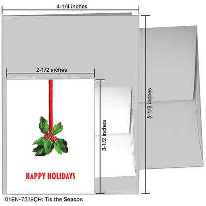 Tis the Season, Greeting Card (7539CH), Enclosure Card, www.printedcanvas.com