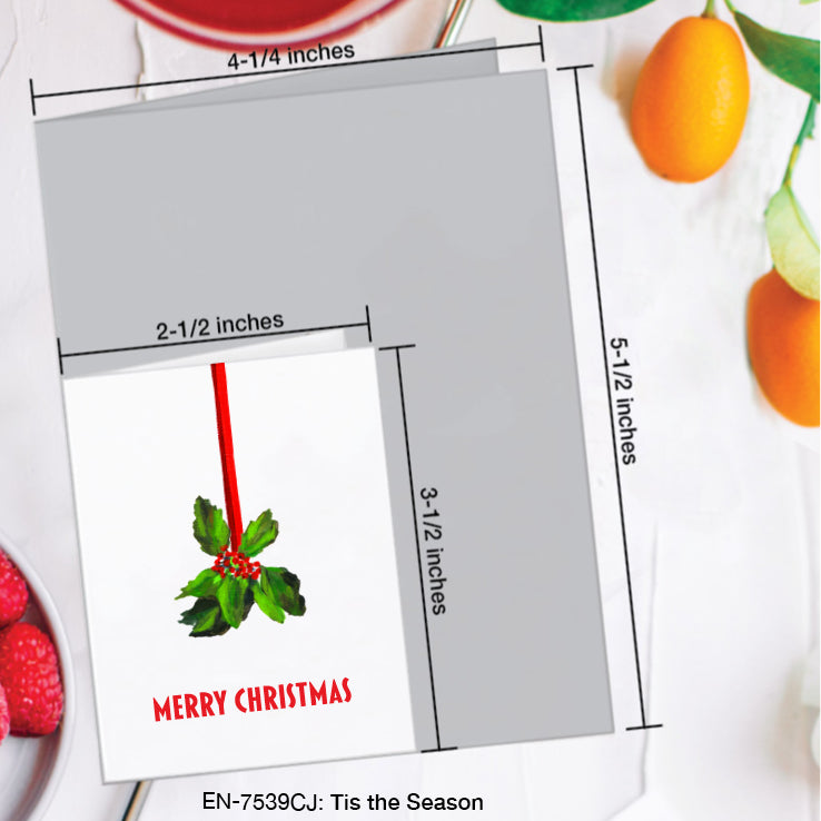 Tis the Season, Greeting Card (7539CJ), Enclosure Card, www.printedcanvas.com