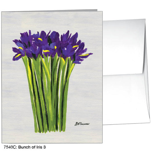 Bunch of Iris 3, Greeting Card (#7540C), A2 Card, www.printedcanvas.com
