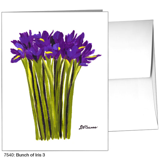 Bunch of Iris 3, Greeting Card (7540A), A2 Card Front, www.printedcanvas.com