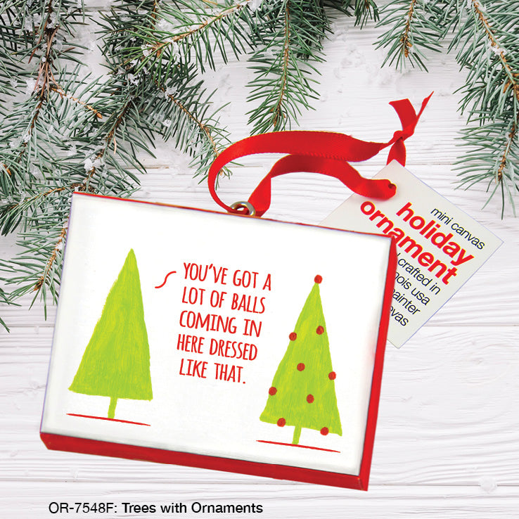Trees With Ornaments, Ornament (OR-7548F), Front, printedcanvas.com
