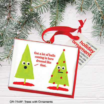 Trees with Ornaments, Ornament (OR-7548F), Ornament Front, www.printedcanvas.com