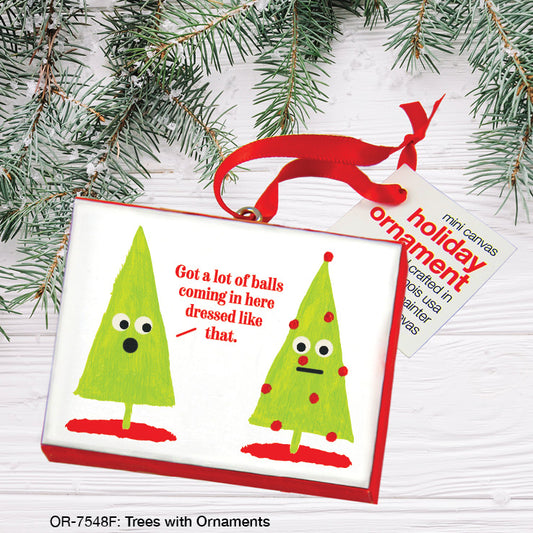Trees with Ornaments, Ornament (OR-7548F), Ornament Front, www.printedcanvas.com