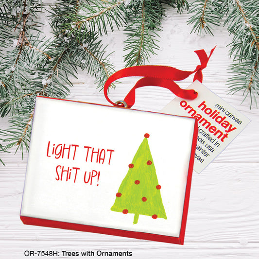 Trees With Ornaments, Ornament (OR-7548H), Front, printedcanvas.com