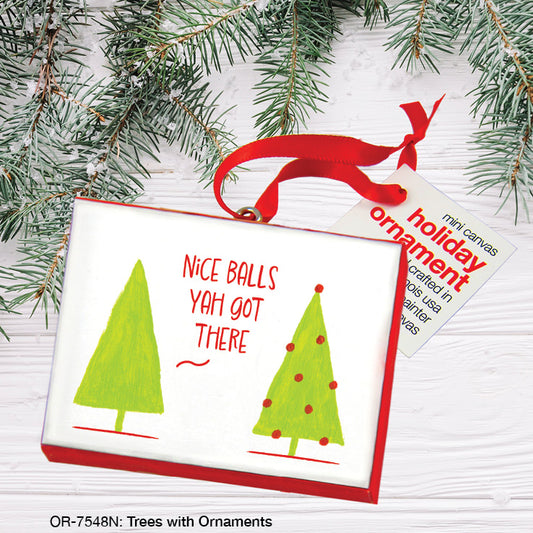Trees With Ornaments, Ornament (OR-7548N), Front, printedcanvas.com