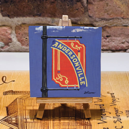 Andersonville Sign, Chicago, Mini Artwork (MA-7549A)