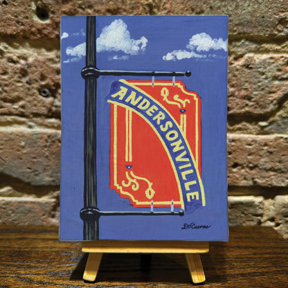 Andersonville Sign, Chicago, Mini Artwork (MA-7549A)