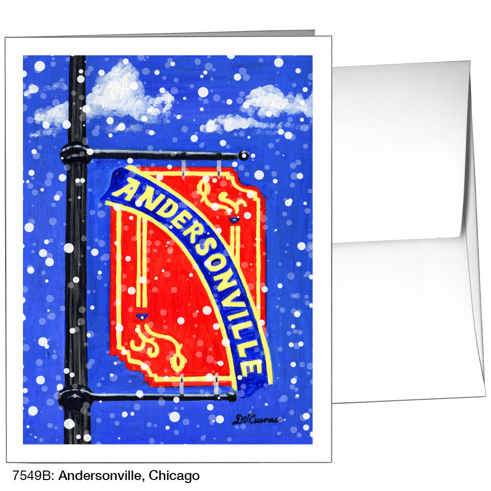 Andersonville, Chicago, Greeting Card (7549B), A2, printedcanvas.com