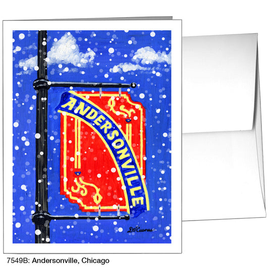 Andersonville, Chicago, Greeting Card (7549B), A2, printedcanvas.com