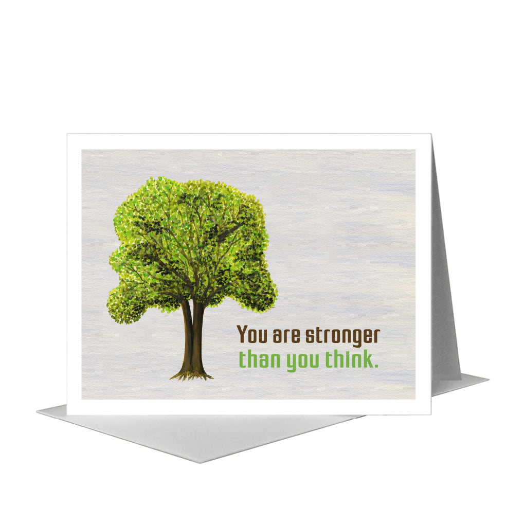 Seasons Tree Twin, Greeting Card (#7551A) A2 Card Front, www.printedcanvas.com