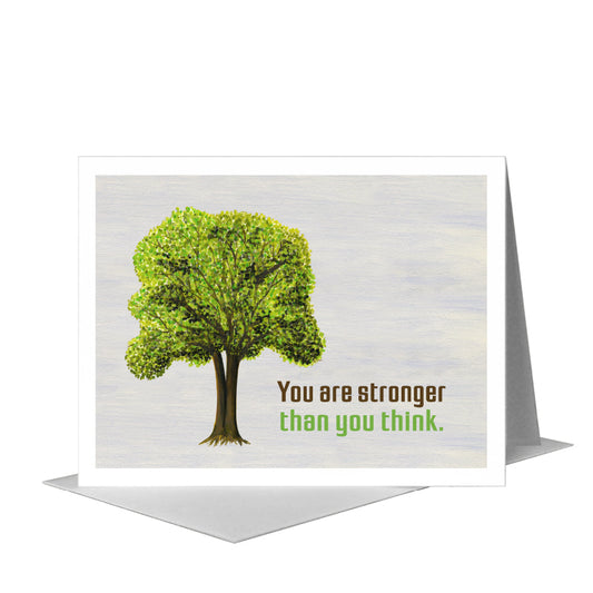 Seasons Tree Twin, Greeting Card (#7551A) A2 Card Front, www.printedcanvas.com