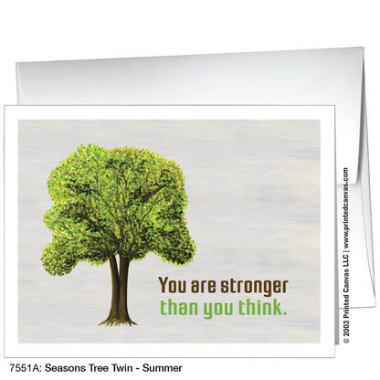 Seasons Tree Twin, Greeting Card (#7551A)