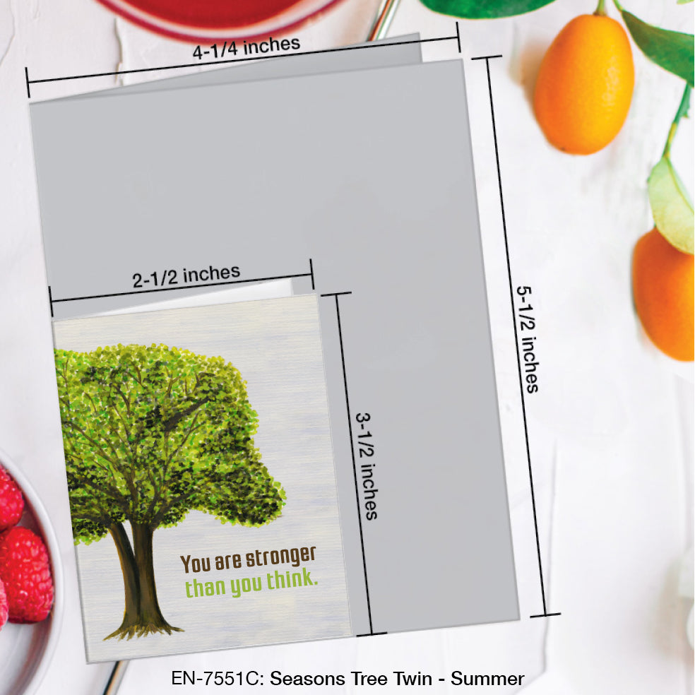 Seasons Tree Twin, Greeting Card (#7551C)