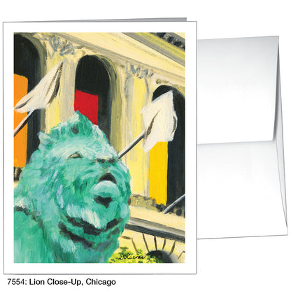 Lion, Chicago, Greeting Card (7367A), A2, printedcanvas.com