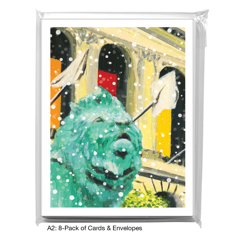Lion Close-Up, Chicago, Greeting Card (7367C), A2 8-Pack, printedcanvas.com