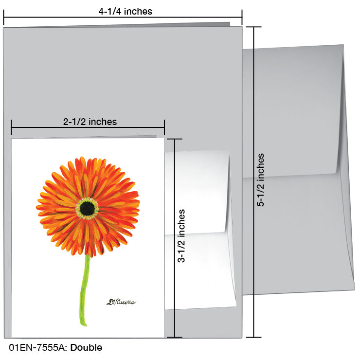 Double, Greeting Card (7555A), Enclosure Card, www.printedcanvas.com