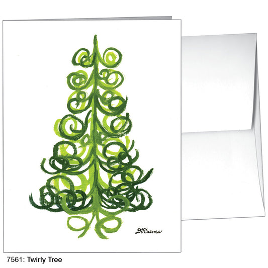 Twirly Tree, Greeting Card (7561), A2, printedcanvas.com