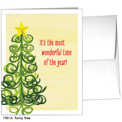 Twirly Tree, Greeting Card (7561A), A2 Card Front, www.printedcanvas.com