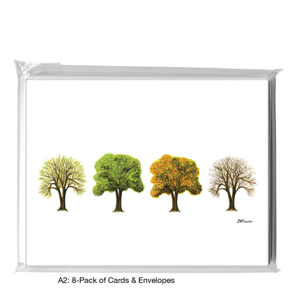Seasons Tree Twin, Greeting Card (7562)