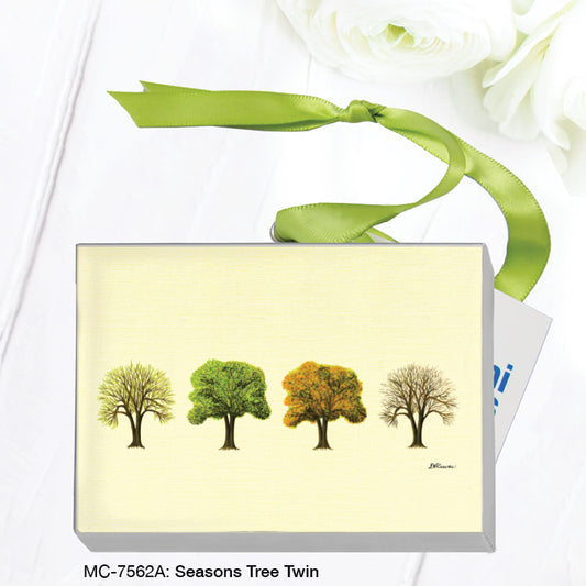 Seasons Tree Twin, Mini Canvas (MC-7562A), Mini Canvas, www.printedcanvas.com