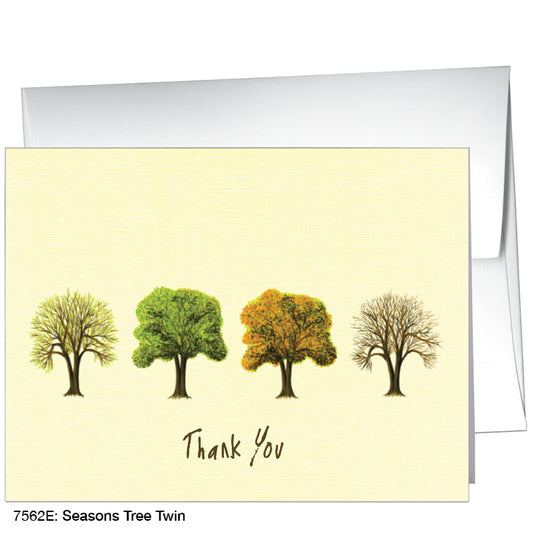 Seasons Tree Twin, Greeting Card (7562E)