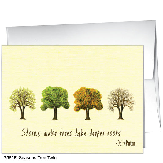 Seasons Tree Twin, Greeting Card (7562F)