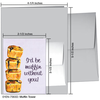 Muffin Tower, Greeting Card (7563D), Enclosure, printedcanvas.com