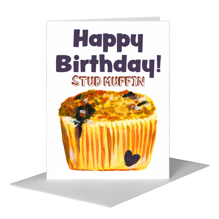 Muffin Tower, Greeting Card (#7563GA) A2 Card Front, www.printedcanvas.com