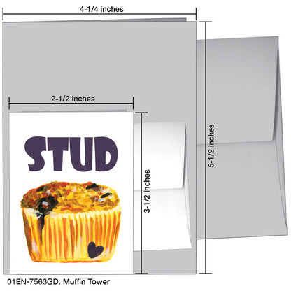 Muffin Tower, Greeting Card (7563GD)