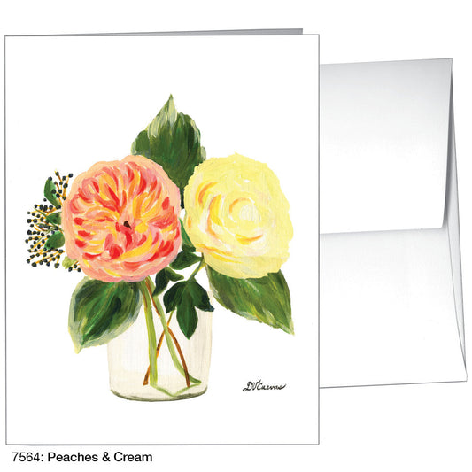 Peaches & Cream, Greeting Card (7564D), A2 Card Front, www.printedcanvas.com