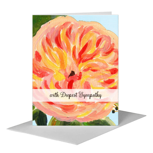 Peaches & Cream, Greeting Card (#7564B) A2 Card Front, www.printedcanvas.com