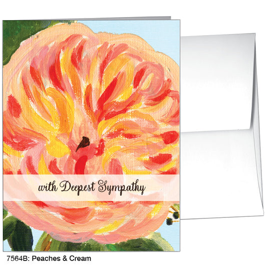 Peaches & Cream, Greeting Card (7564B), A2 Card Front, www.printedcanvas.com