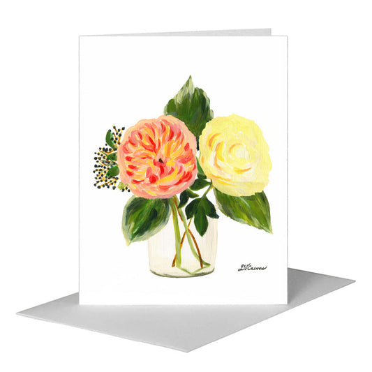 Peaches & Cream, Greeting Card (#7564D) A2 Card Front, www.printedcanvas.com
