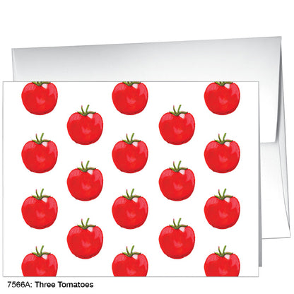 Three Tomatoes, Greeting Card (#7566A)