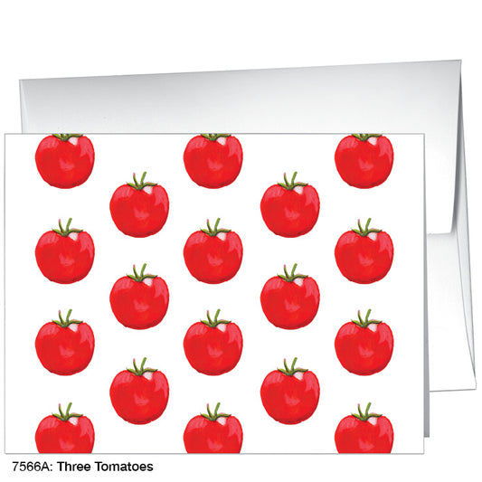 Three Tomatoes, Greeting Card (#7566A)