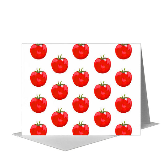 Three Tomatoes, Greeting Card (#7566A) A2 Card Front, www.printedcanvas.com