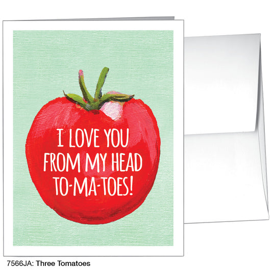 Three Tomatoes, Greeting Card (7566JA)