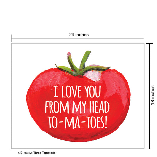 Three Tomatoes, Card Board (7566J)