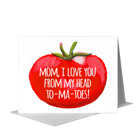 Three Tomatoes, Greeting Card (#7566K) A2 Card Front, www.printedcanvas.com