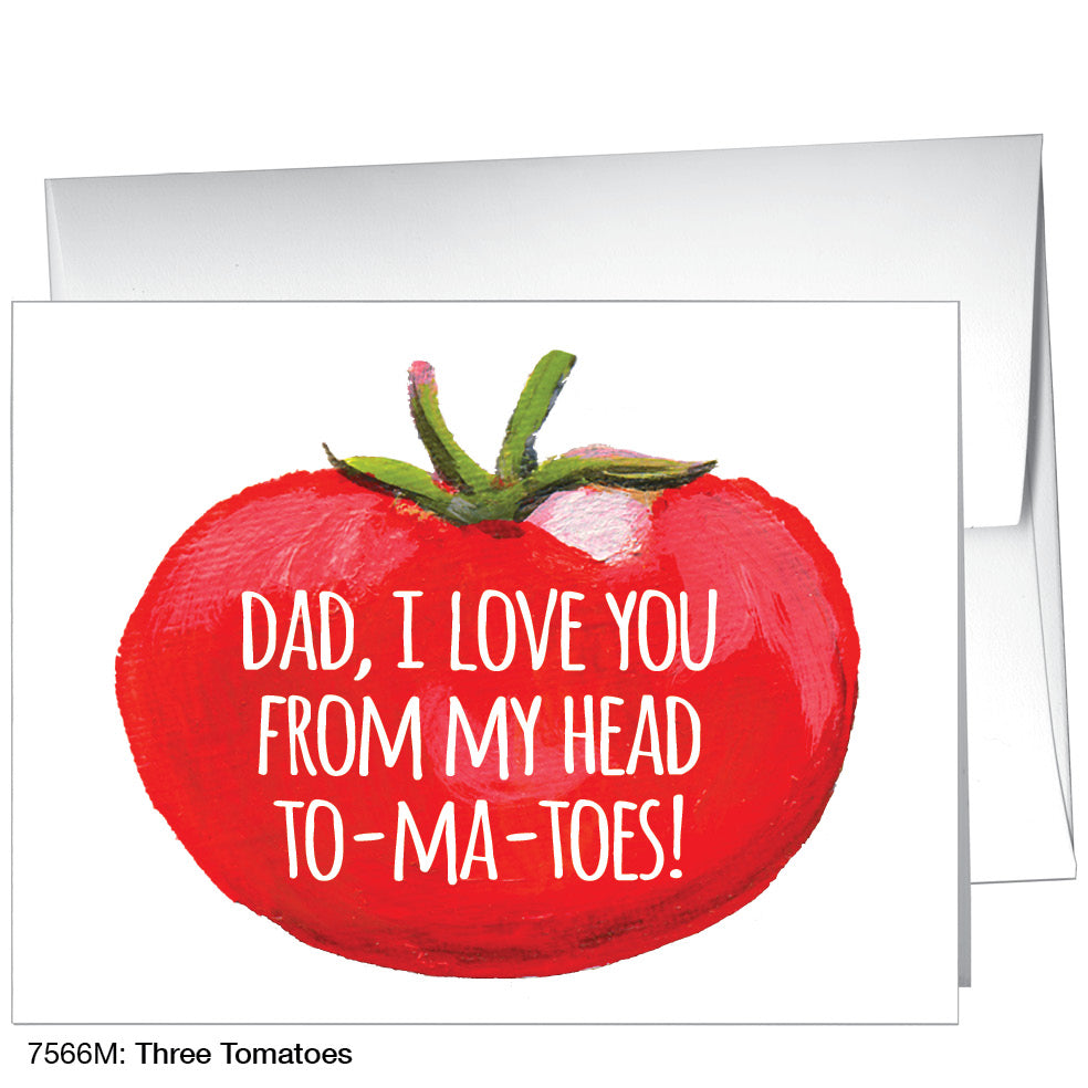 Three Tomatoes, Greeting Card (7566M)