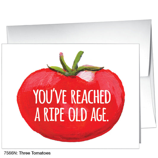 Three Tomatoes, Greeting Card (7566N), A2, printedcanvas.com