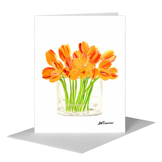 Delicate, Greeting Card (#7567A) A2 Card Front, www.printedcanvas.com
